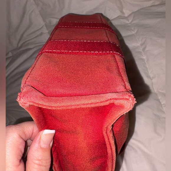 RED HERMÈS TOTE Deauville PM - Picture 7 of 17